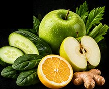 Cucumber, Green Apple, Celery, Spinach, Lemon, Ginger